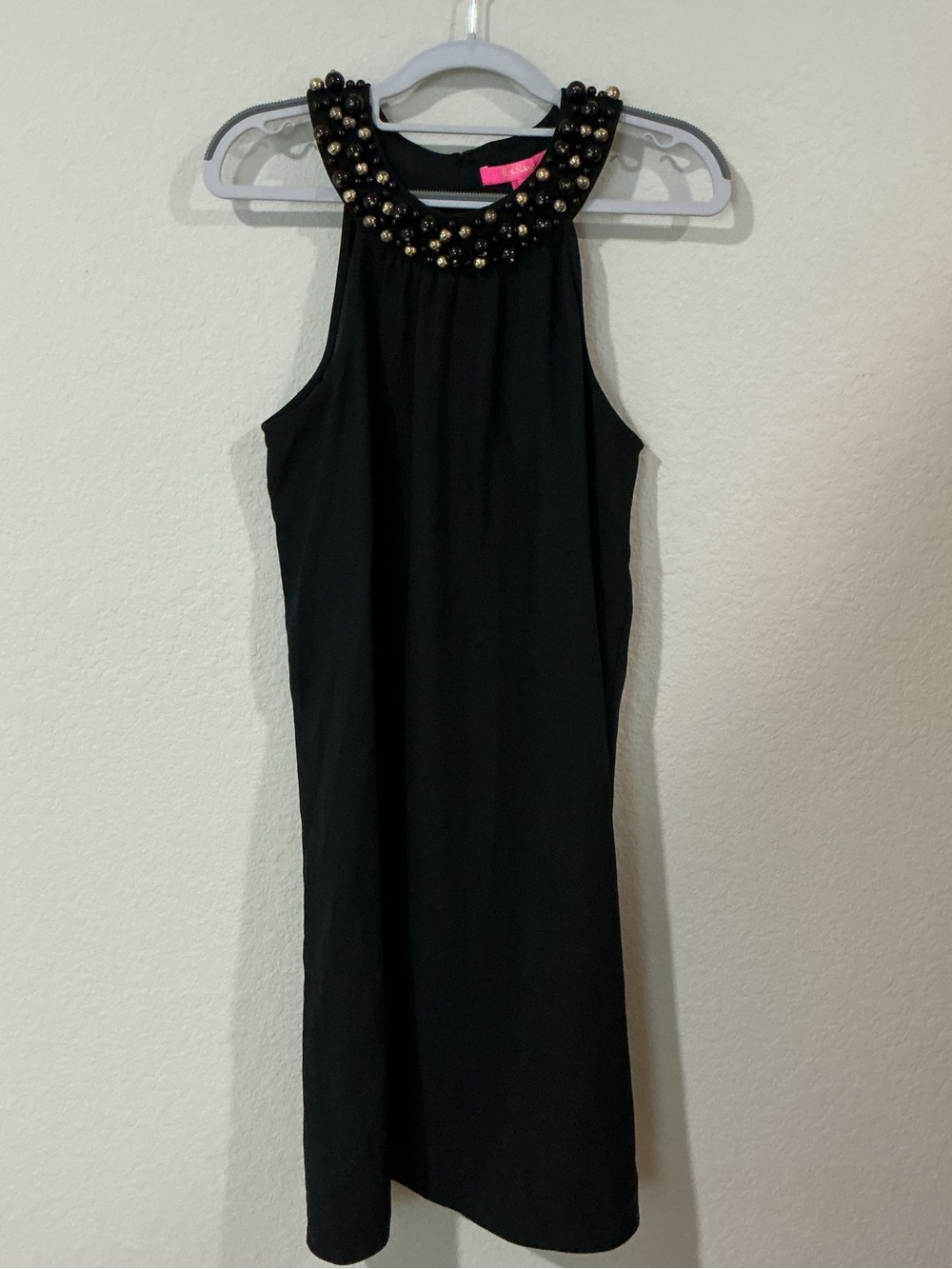 Lilly Pulitzer Black Beaded Neckline Girls' Dress